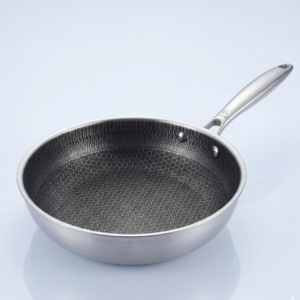Honeycomb stainless steel frying pan non-stick - Image 1