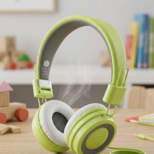 Switch On Kids On-Ear Headphones Green - Image 1
